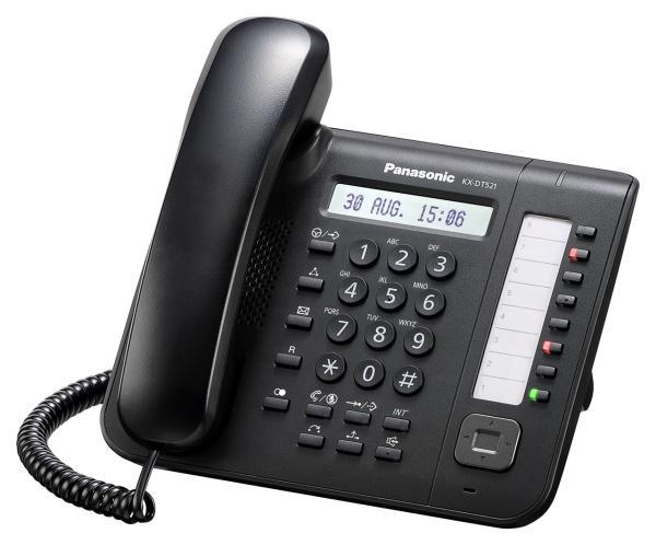 Системный цифровой телефон Panasonic KX-DT521RU-B